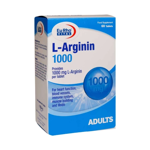 l arginin 1000 eurhovital قرص ال آرژنین 1000 میلی گرم یوروویتال 60 عددی