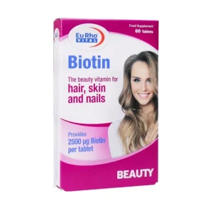 قرص بیوتین 2500 یوروویتال بسته 60 عددی