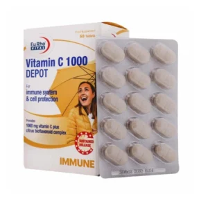 ویتامین C 1000 میلی گرم دپو یوروویتال 60 عدد