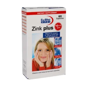 قرص زینک پلاس 15 میلی گرم یوروویتال 60 عدد