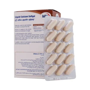 خرید سافت ژل لیکوئید کلسیم یوروویتال 60 عددی