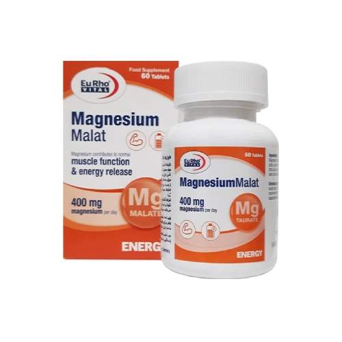 magnesium_malat_eurhovital منيزيوم مالات منیزیم مالات 400 میلی گرم یوروویتال