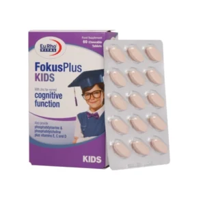 خرید قرص فوکوس پلاس کیدز یوروویتال بسته 60 عددی
