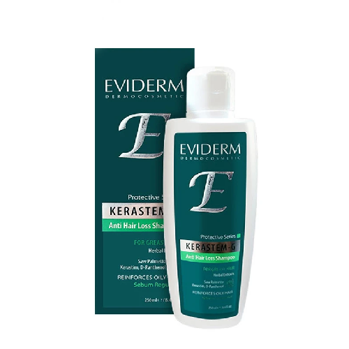 eviderm_kerastem_gshampoo شامپو تقویت کننده موهای چرب کراستم جی اویدرم