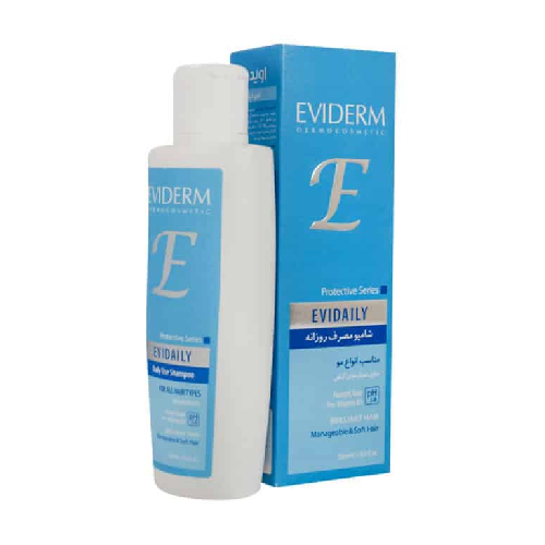 eviderm_evidaily_shampoo شامپو اوی دیلی اویدرم مناسب انواع مو 250 میلی لیتر