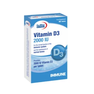 قرص ویتامین d3 2000 یوروویتال بسته 60 عددی