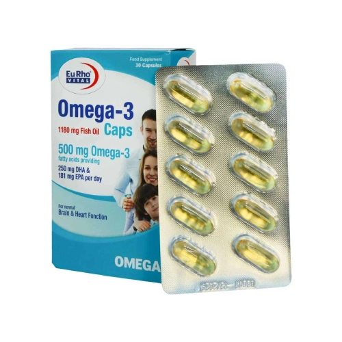 omega_3_eurhovital کپسول امگا 3 یوروویتال 60 عددی