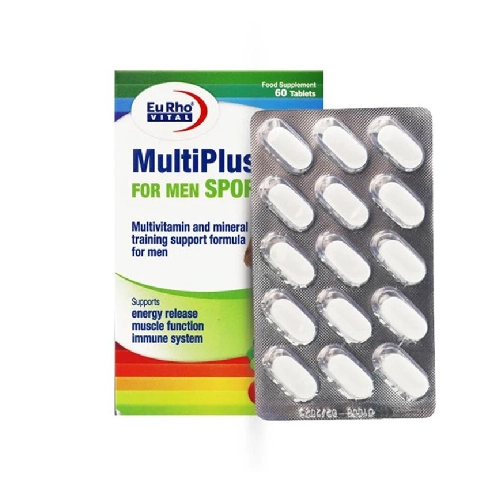 Eurovital_Multi_Plus_For_Men_Sport_Tablets قرص مولتی پلاس فور من اسپرت یوروویتال بسته 60 عددی