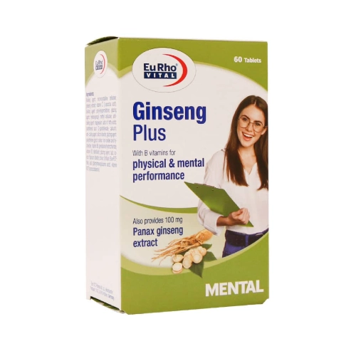 ginseng_plus_eurhovital قرص جینسینگ پلاس یوروویتال 60 عددی