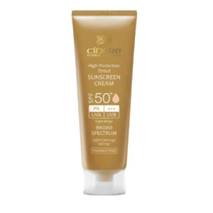 کرم ضد آفتاب بژ طبیعی سینره spf50 ظرفیت 50 میلی لیتر