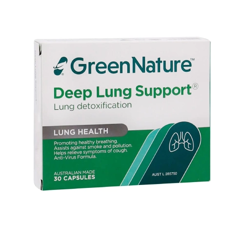 deep_lung_support_green-nature کپسول دیپ لانگ ساپورت گرین نیچر 30 عددی