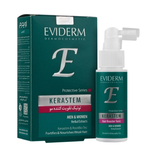 eviderm_kerastem_hair_booster_tonic تونیک تقویت کننده مو کراستم اویدرم حجم 250 میل