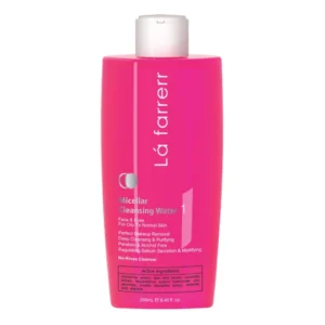 میسلار واتر لافارر مدل 01 مناسب برای پوست چرب و معمولی حجم 250 میلی لیتر