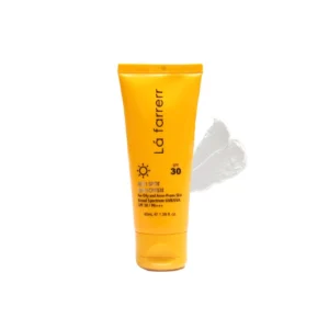خرید کرم ضد آفتاب و ضد لک اس پی اف 30 بدون رنگ پوست نرمال و خشک لافارر