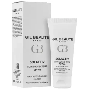 کرم ضدآفتاب spf40 مناسب پوست چرب و مختلط solactiv ژیل بوته ۴۰ میل