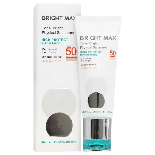 brightـmaxـtintedـphysicalـsunscreen ضدآفتاب فیزیکال رنگی تن-برایت برایت مکس