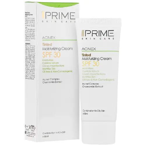 prime_tinted_moisturizing_cream_spf30 کرم مرطوب کننده رنگی SPF30 پوست چرب پرایم